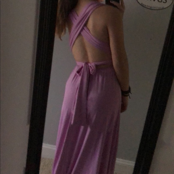 lavender convertible prom dress - Picture 3 of 5